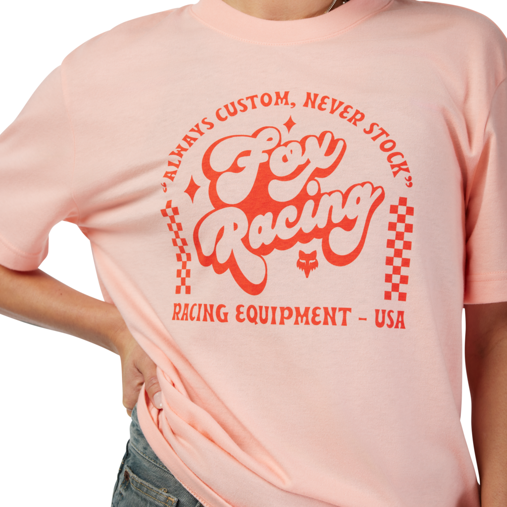 Fox Racing W Never Stock SS Tee in PINK