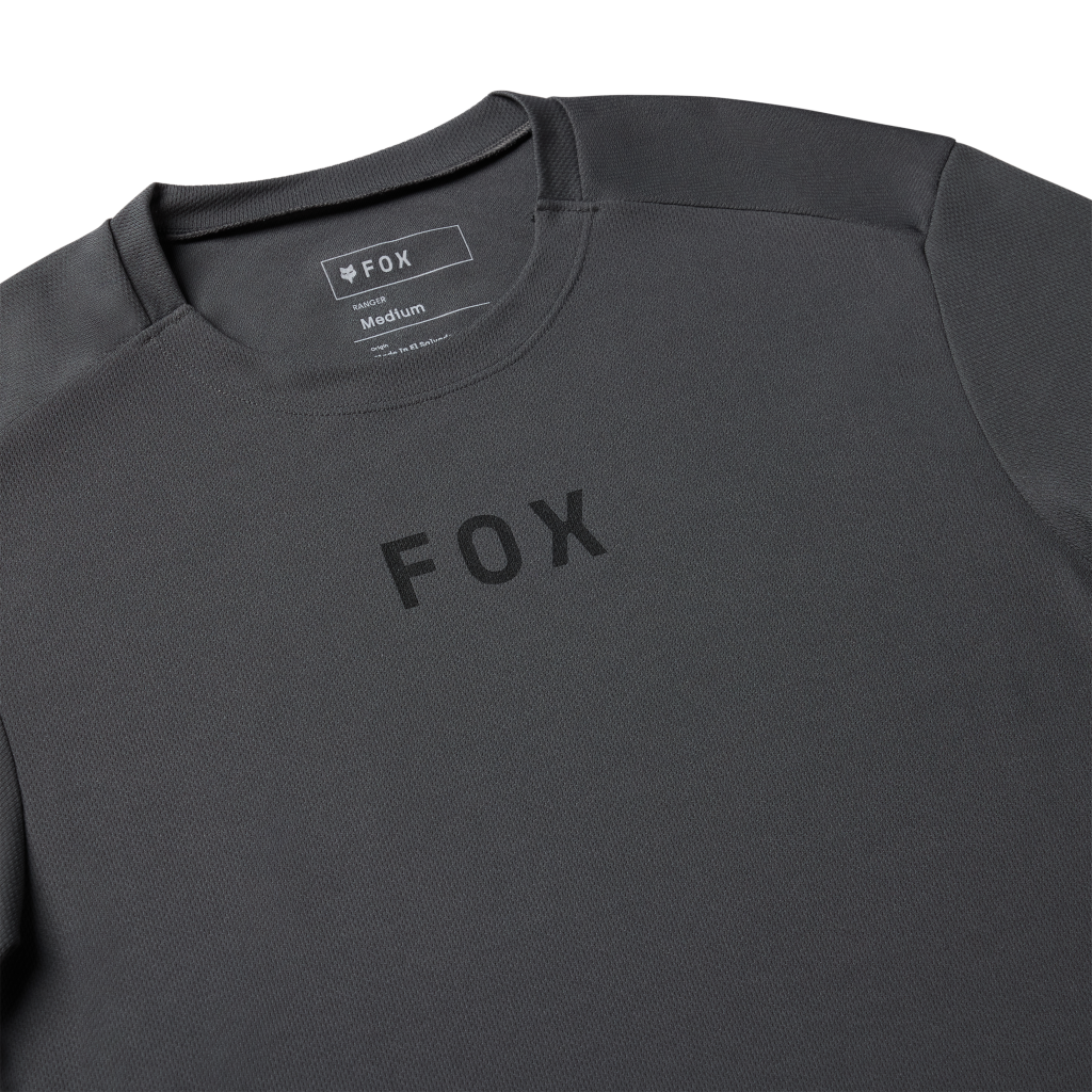 Fox Racing Ranger SS Wordmark Trikot kurzarm in GRAU
