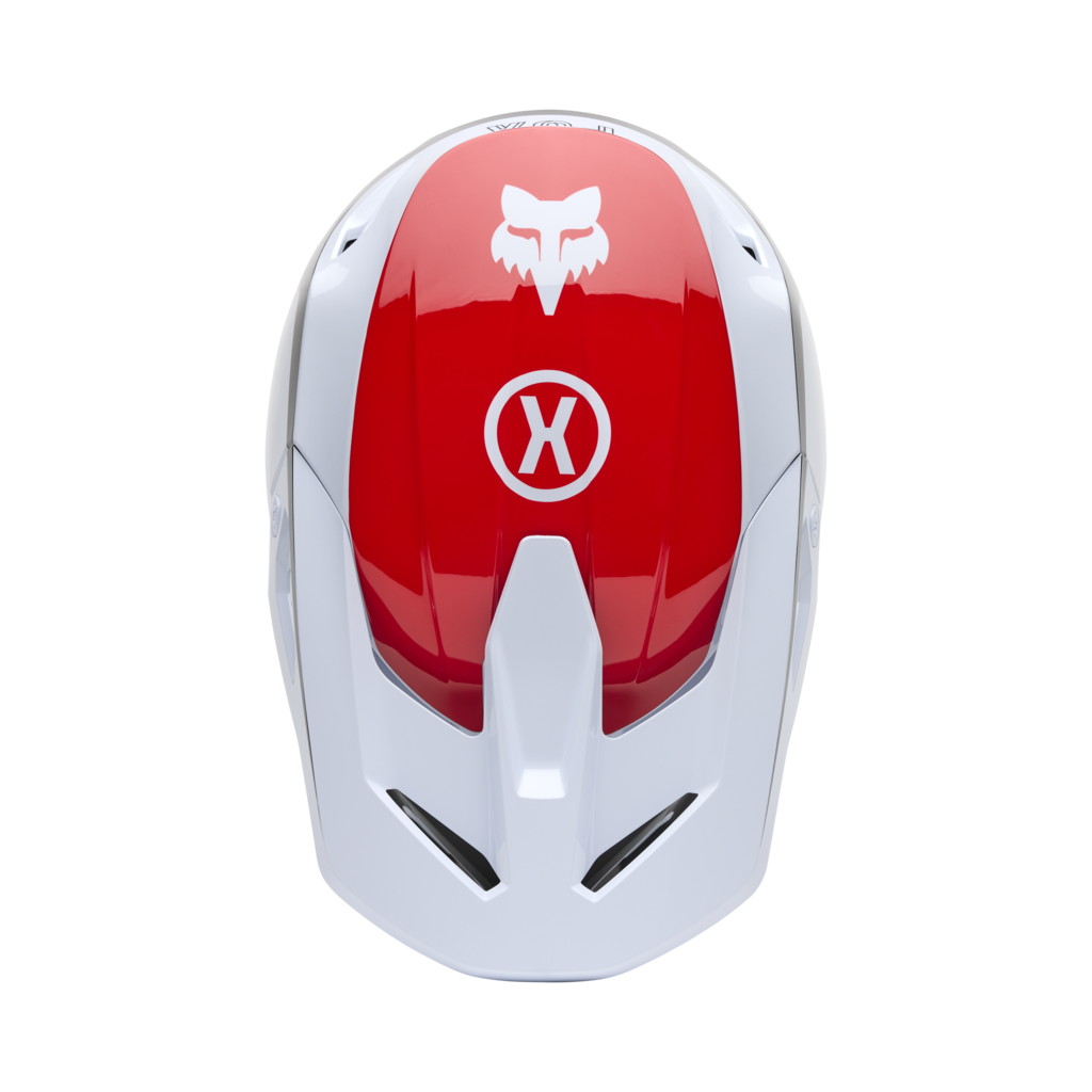 Fox Racing V1 Flow Motocross Helm in WEISS