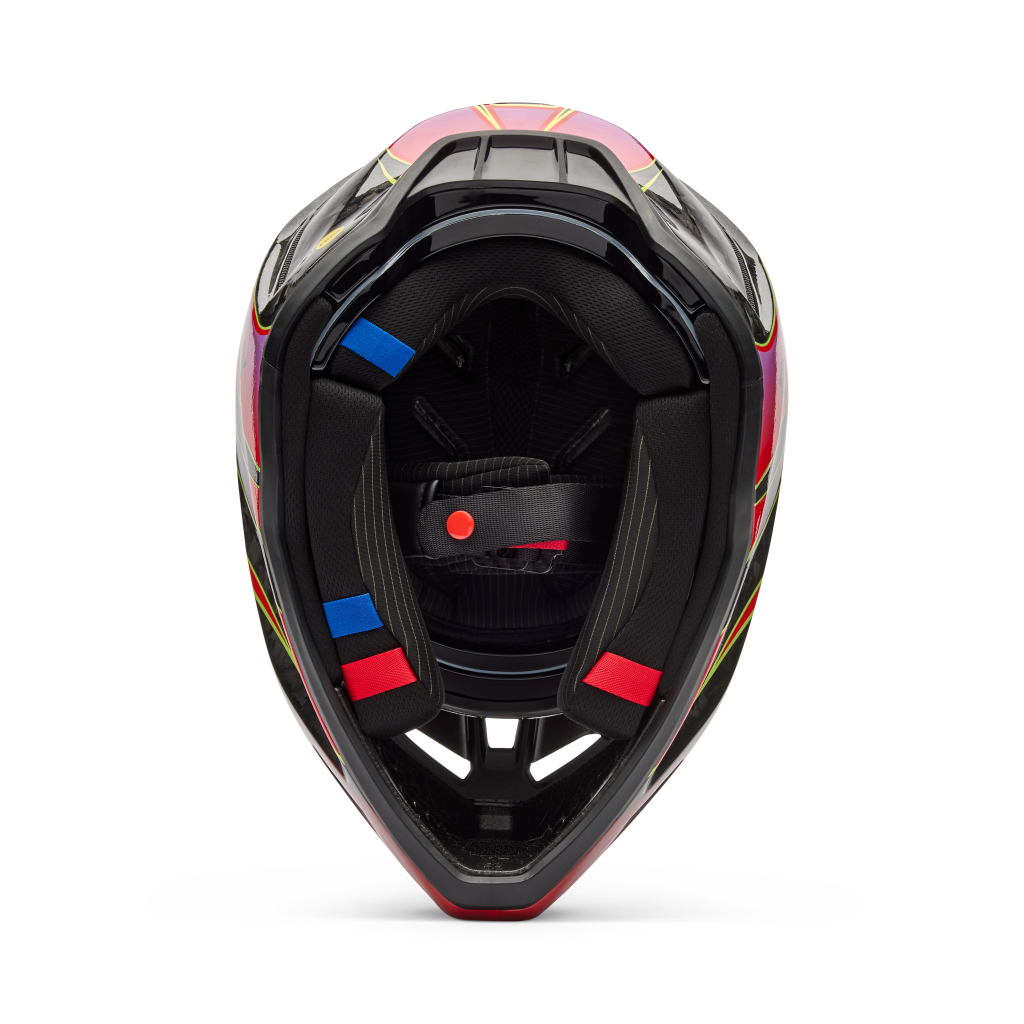 Fox Racing V3 RS Canvas Motocross Helm in ROT