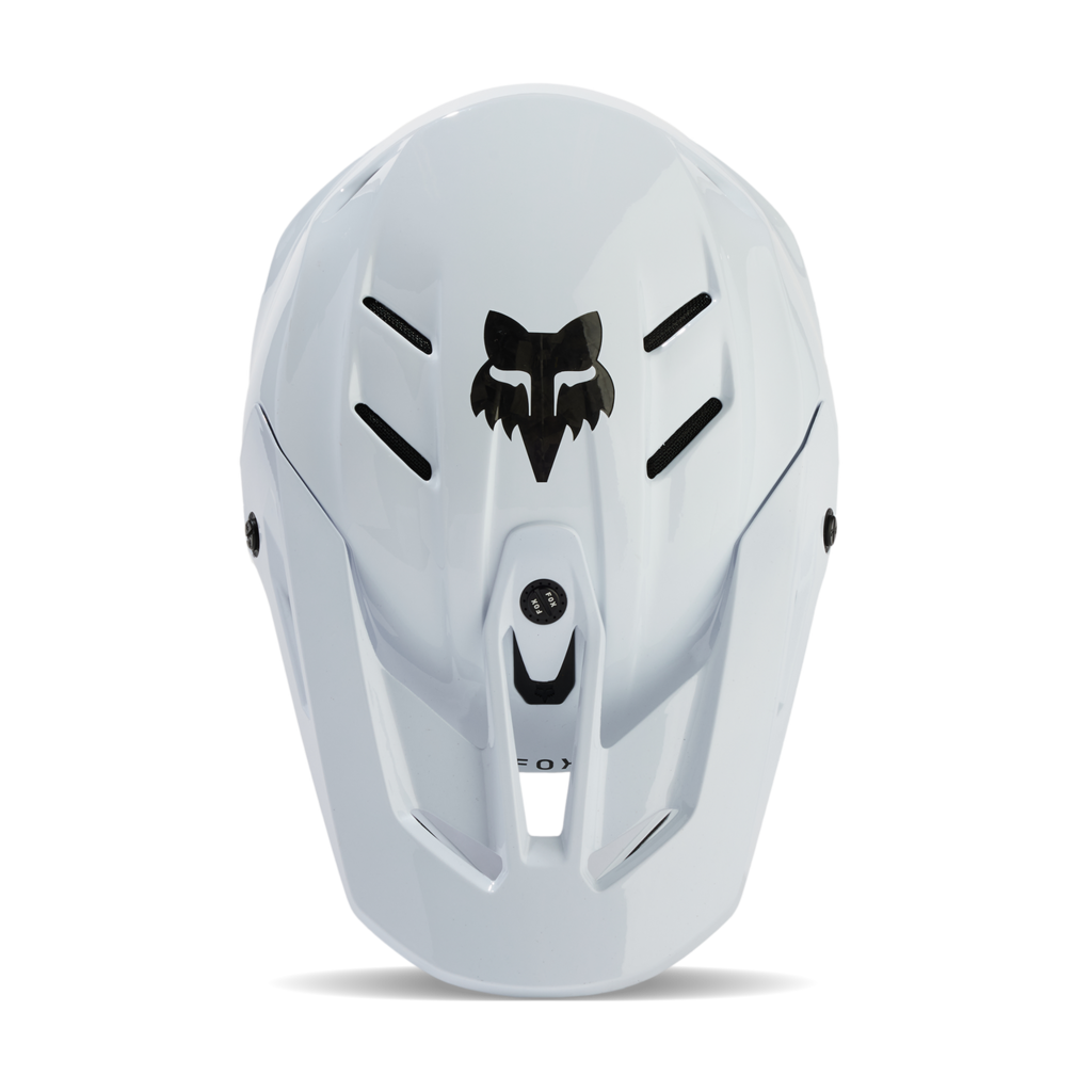 Fox Racing V3 RS Carbon Solid Motocross Helm in WEISS