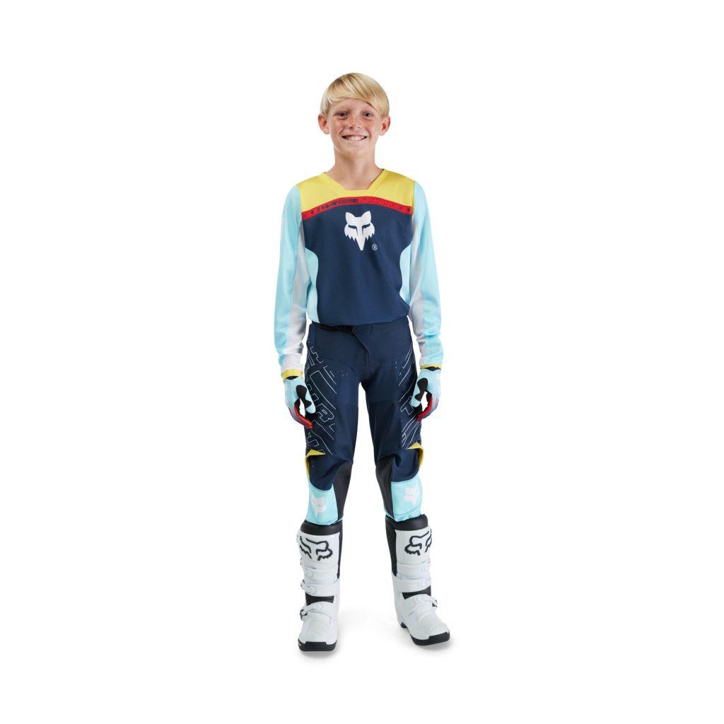 Fox Racing Yth 180 Elevated Motocrosshose in BLAU