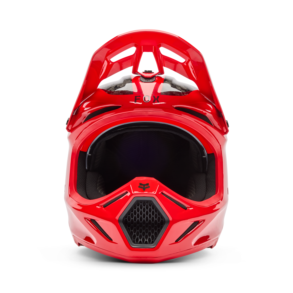 Fox Racing V3 RS Fracture Motocross Helm in ROT