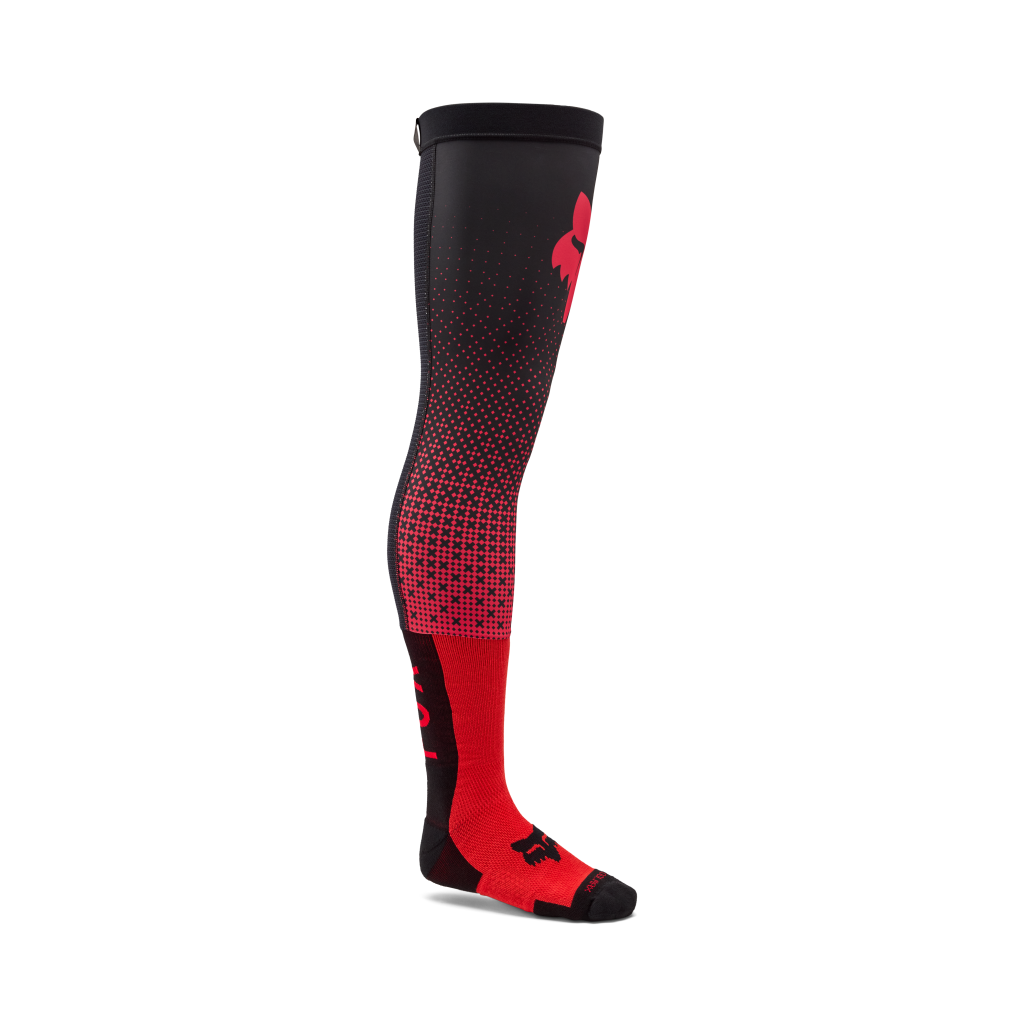 Fox Racing Flexair Fracture Knee Brace Motocross Socken in ROT