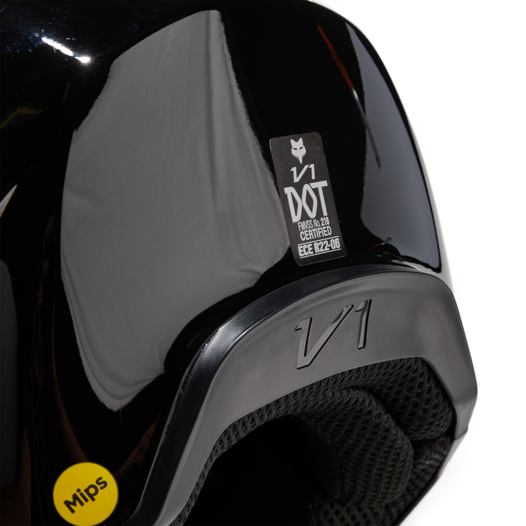 Fox Racing V1 Solid Motocross Helm in SCHWARZ