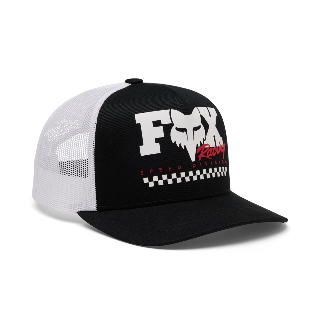 Fox Racing Yth Checker Mesh Trucker Hat in SCHWARZ