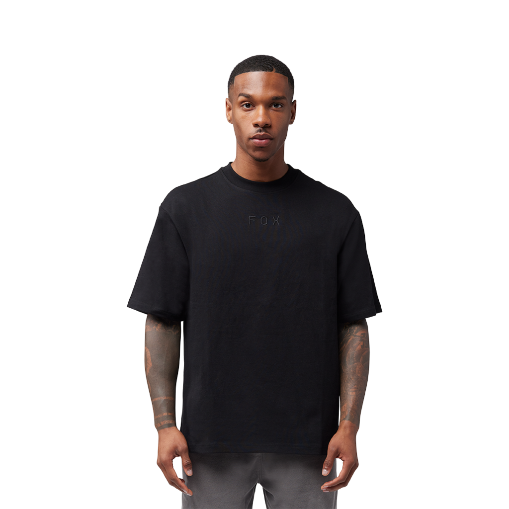 Fox Racing Wordmark Ov SS Tee in SCHWARZ
