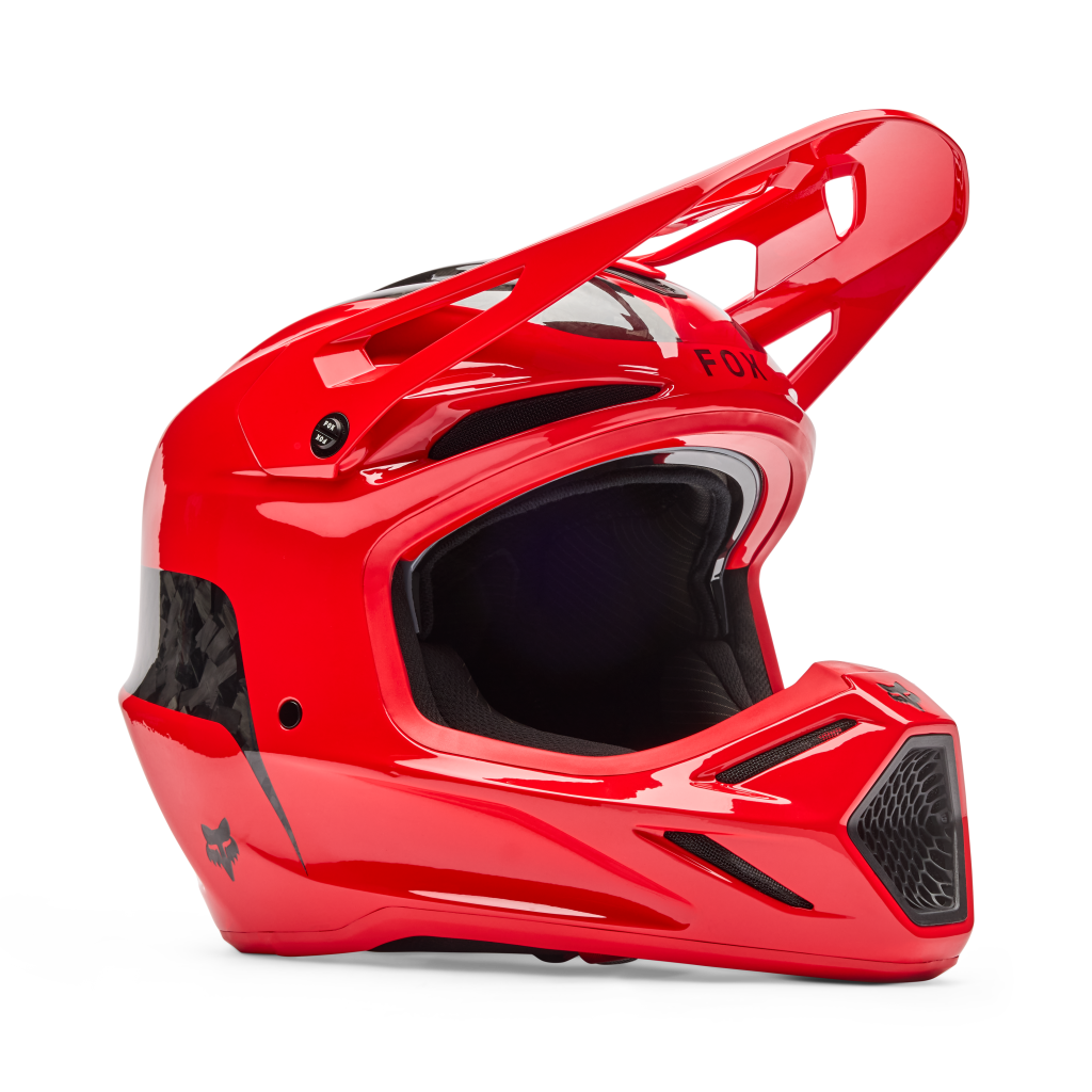 Fox Racing V3 RS Fracture Motocross Helm in ROT
