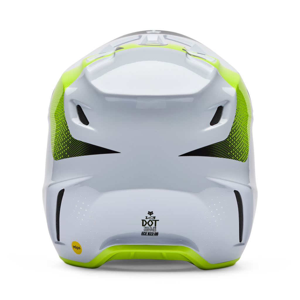 Fox Racing V3 Tine Motocross Helm in WEISS