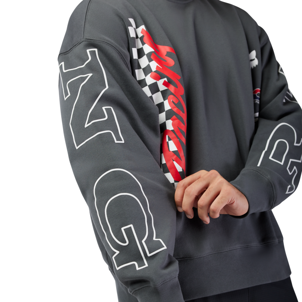 Fox Racing Honda Oversized Fleece Crew in GRAU