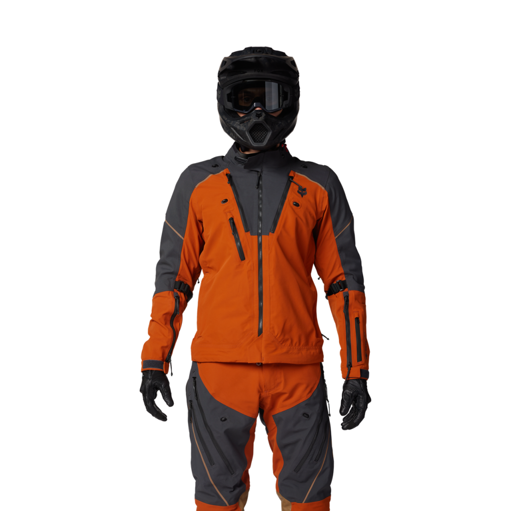 Fox Racing Defend Gore-Tex ADV Motorradjacke in ORANGE