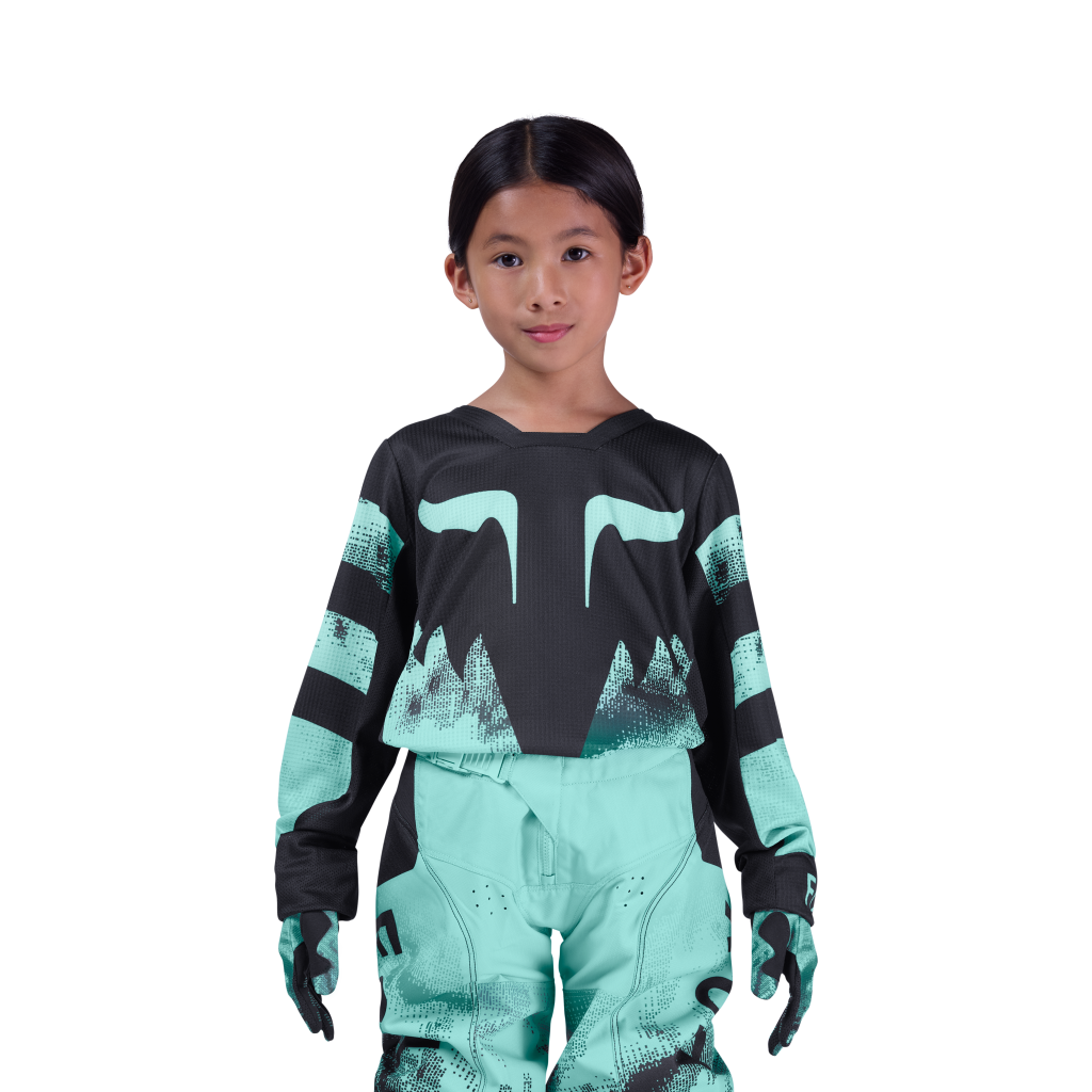 Fox Racing Yth 180 Kairos Motocrosstrikot in BLAU