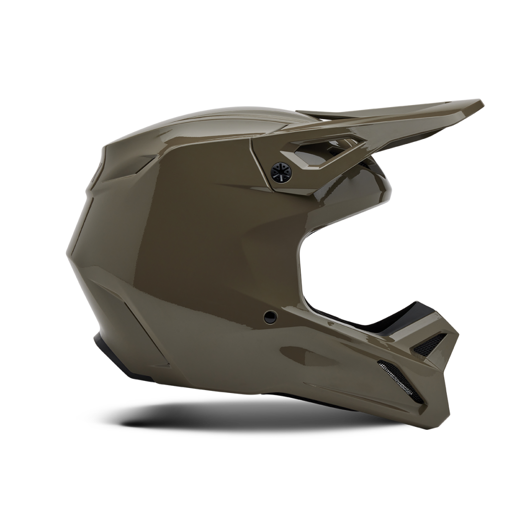 Fox Racing V1 Solid Motocross Helm in GRAU