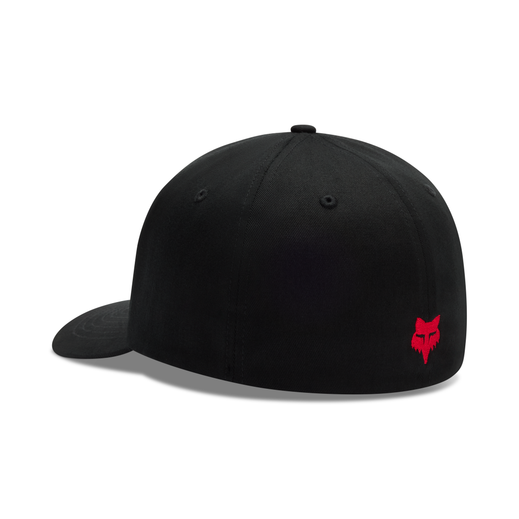 Fox Racing Typeface Flexfit Cap in SCHWARZ
