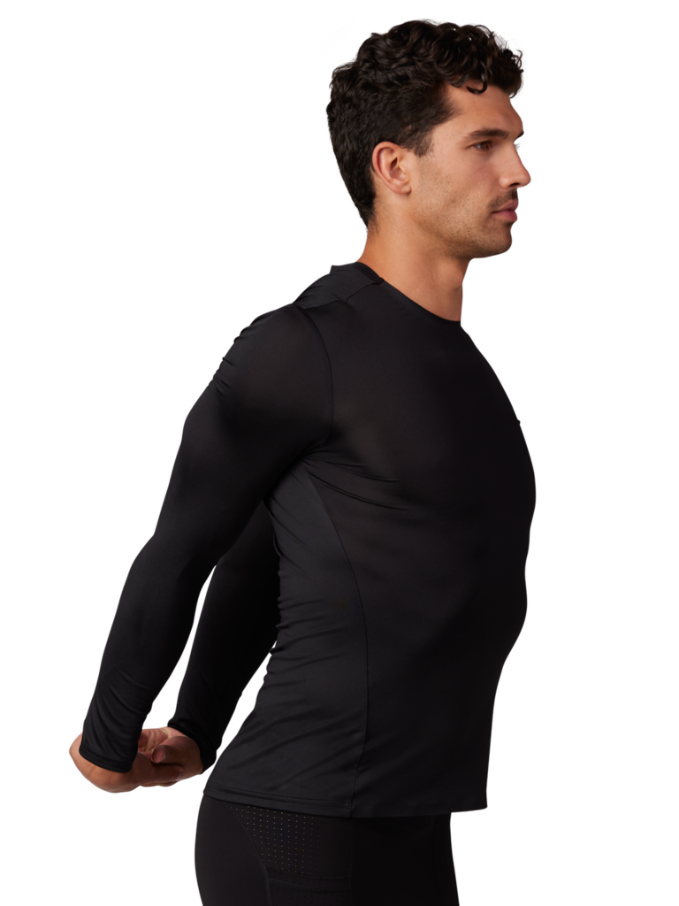 Fox Racing Tecbase LS Shirt in SCHWARZ