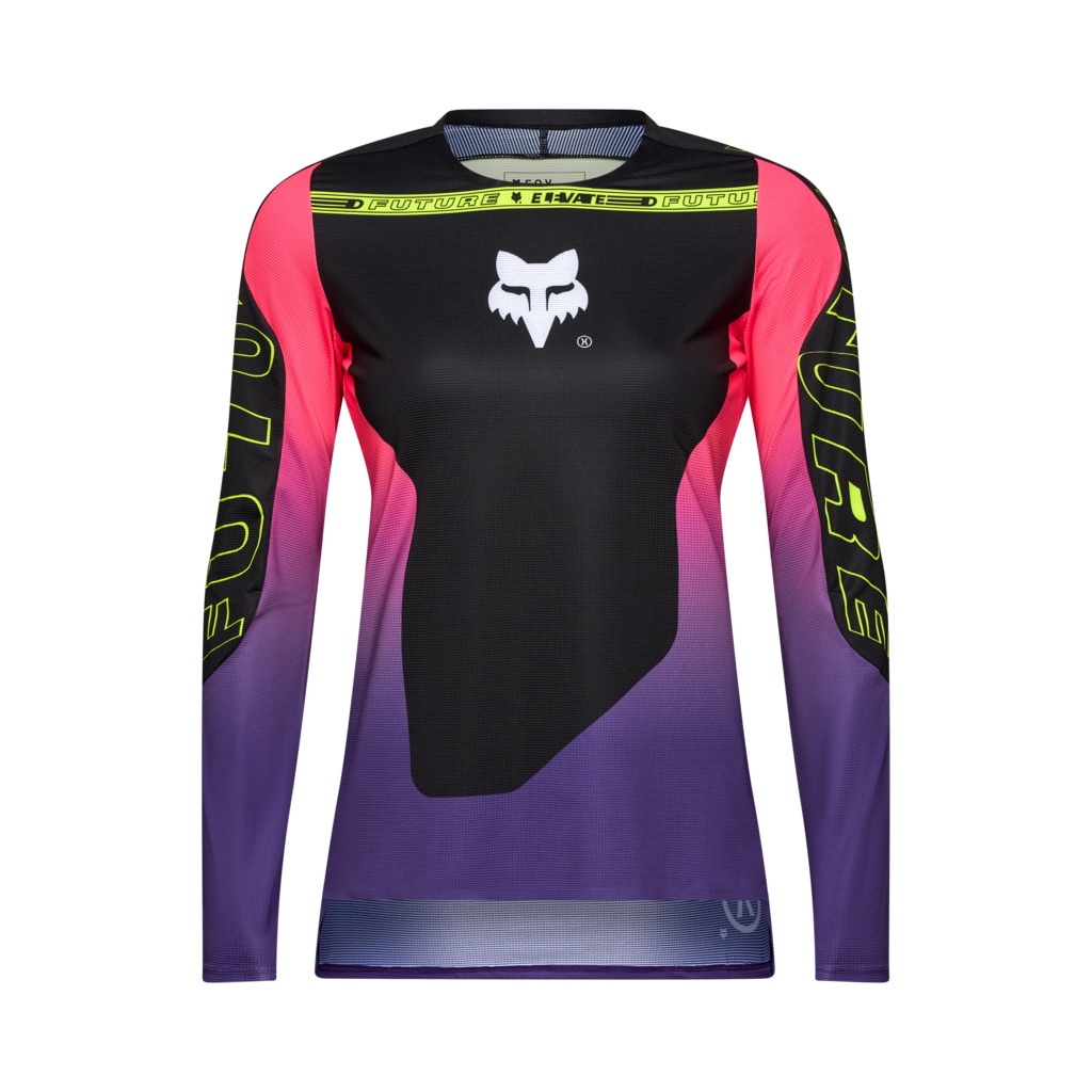 Fox Racing W Flexair LS Elevated Trikot langarm in SCHWARZ