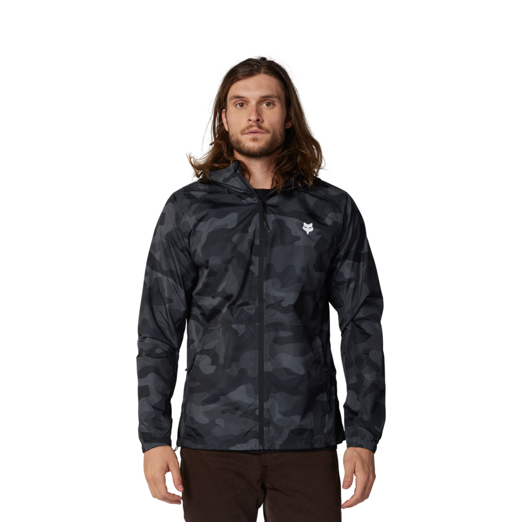 Fox Racing Fox Head Camo Windbreaker in SCHWARZ