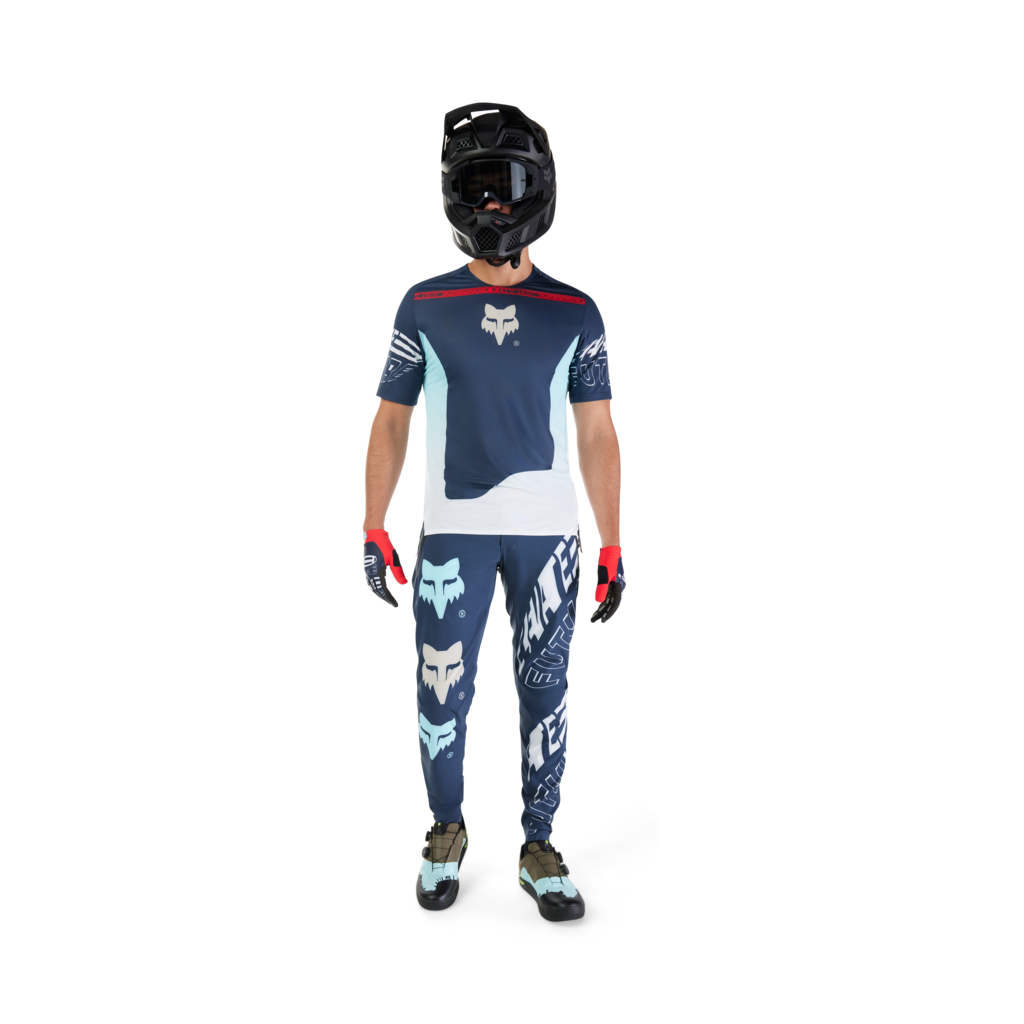 Fox Racing Flexair SS Elevated Trikot kurzarm in BLAU