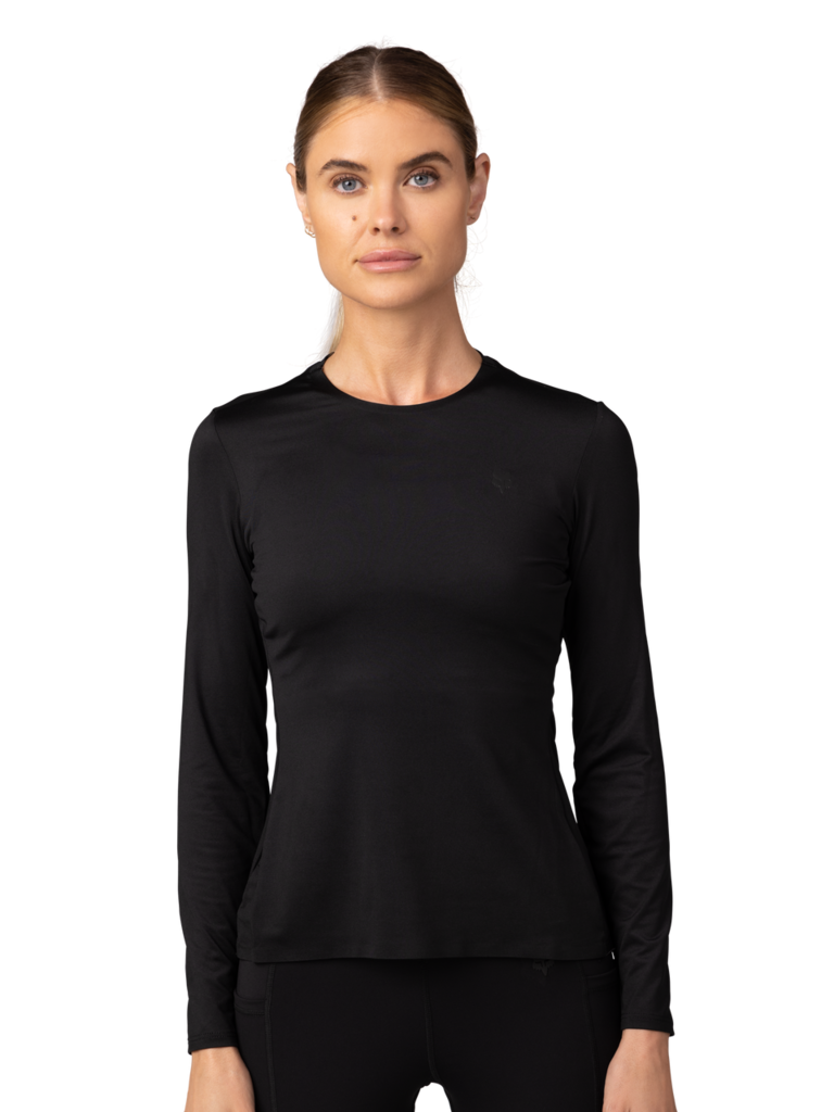 Fox Racing W Tecbase LS Shirt in SCHWARZ