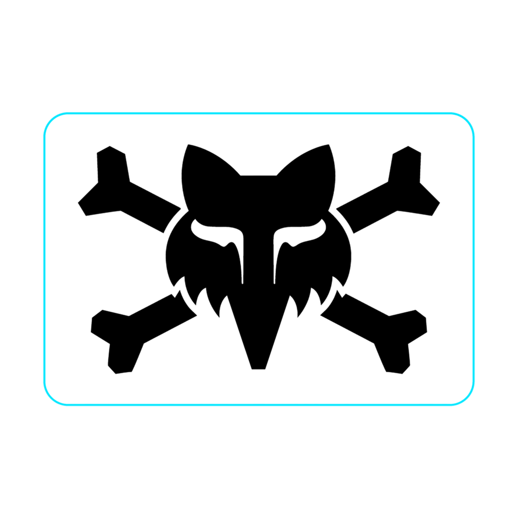 Fox Racing Victory Logo 3" in WEISS