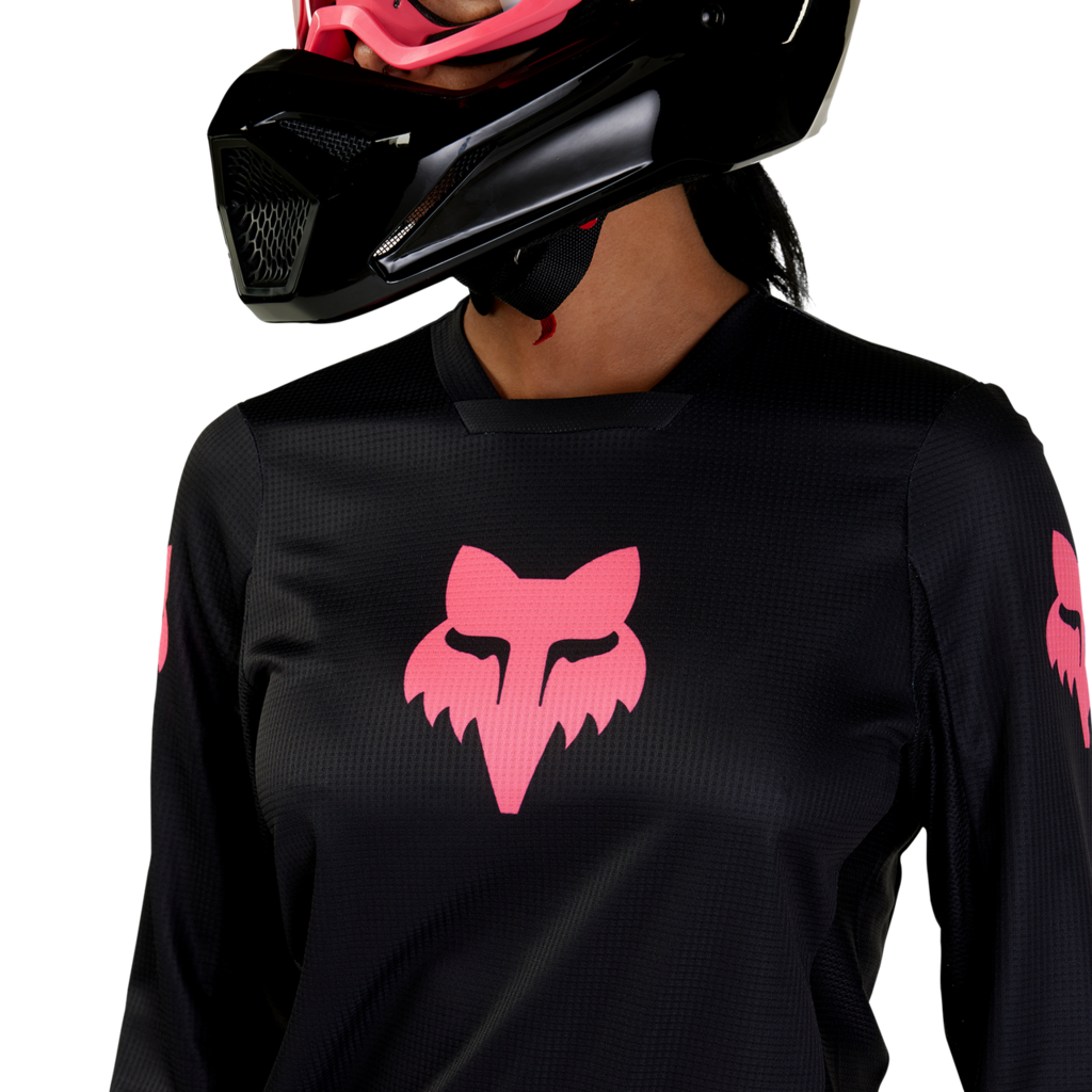 Fox Racing W Blackout Jersey in SCHWARZ