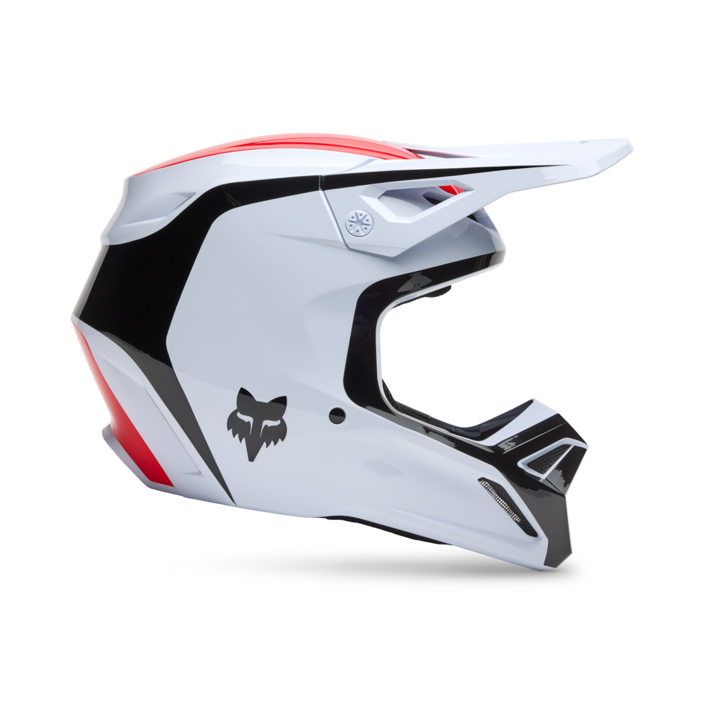 Fox Racing V1 Flow Motocross Helm in WEISS