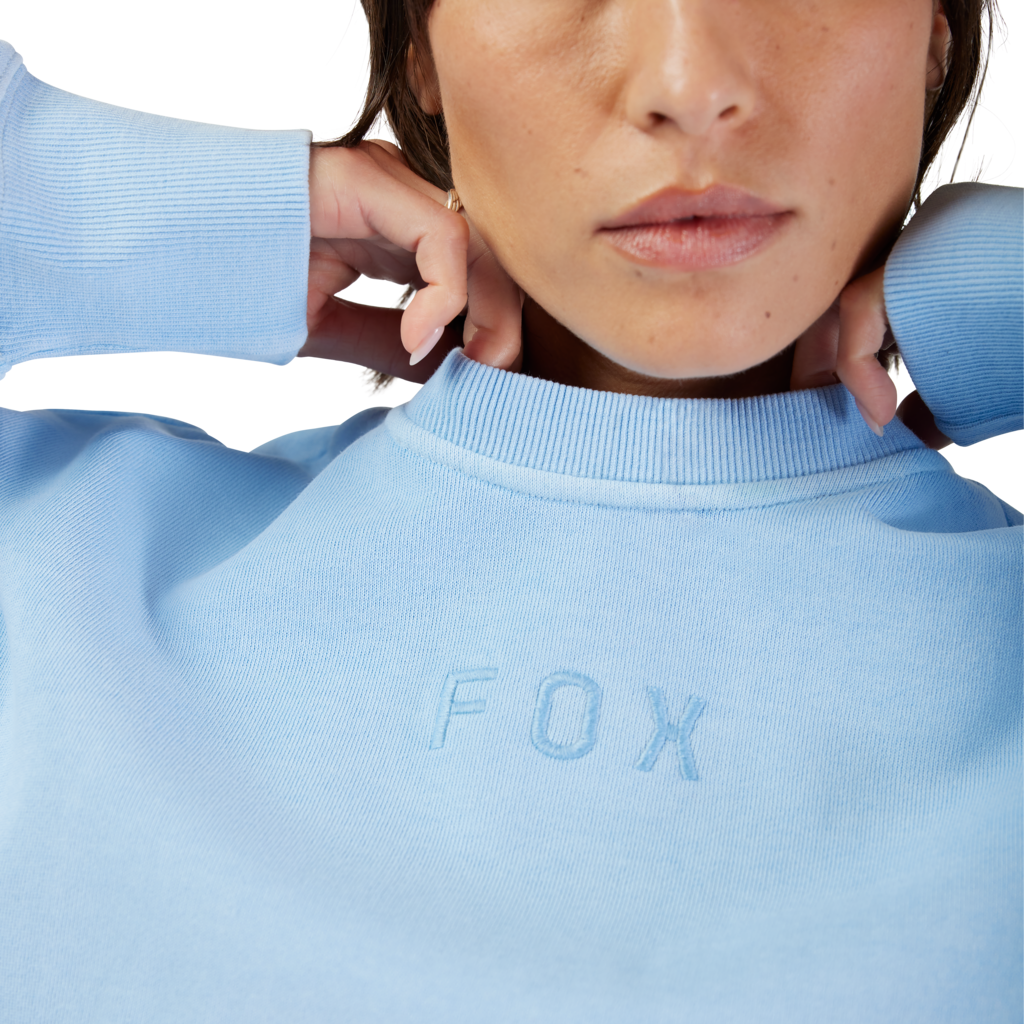 Fox Racing W Wordmark Ov Fleece Crew in BLAU