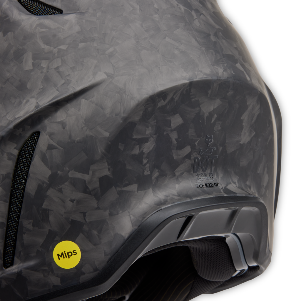 Fox Racing V3 RS Carbon Solid Motocross Helm in SCHWARZ