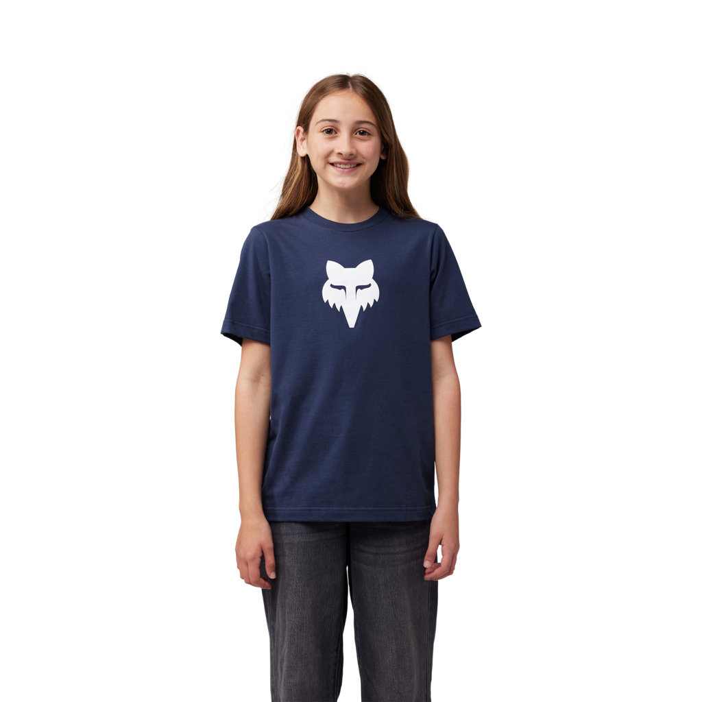 Fox Racing Yth Fox Legacy SS Tee in BLAU