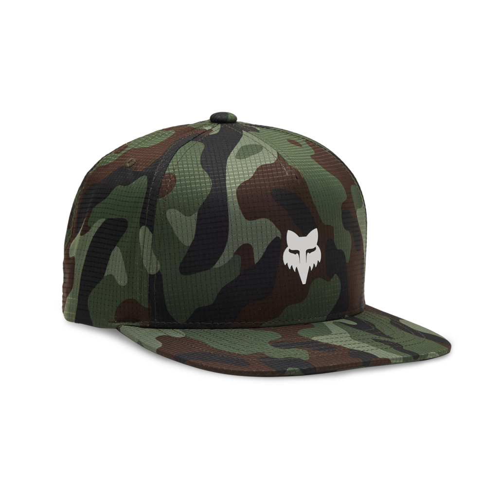 Fox Racing Fox Head Camo Tech Snapback Cap in GRÜN