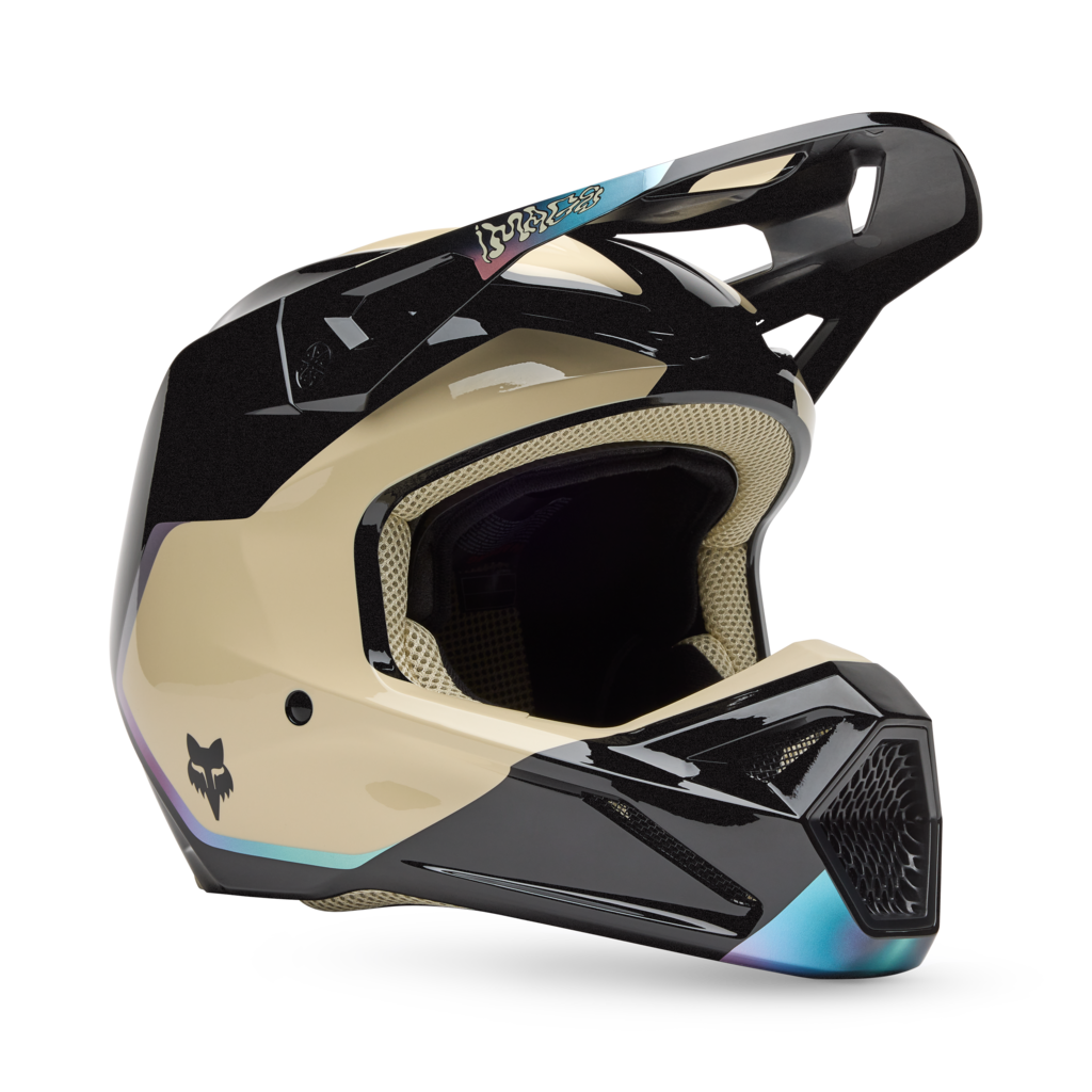 Fox Racing V1 Hello Future Motocross Helm in SCHWARZ