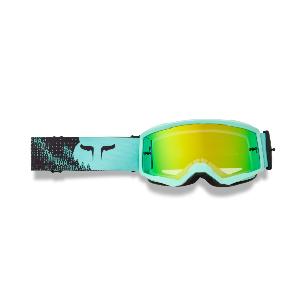Fox Racing Yth Main Kairos Goggle - Spark in BLAU