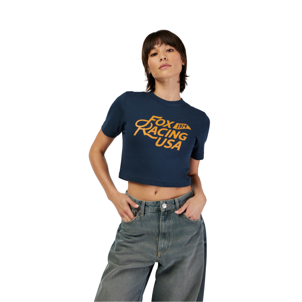 Fox Racing W Fox Usa Baby Tee in BLAU