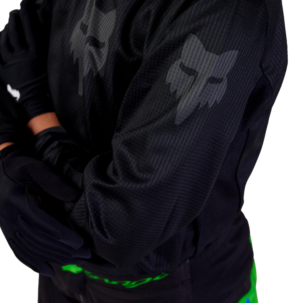 Fox Racing Yth Blackout Motocrosstrikot in SCHWARZ