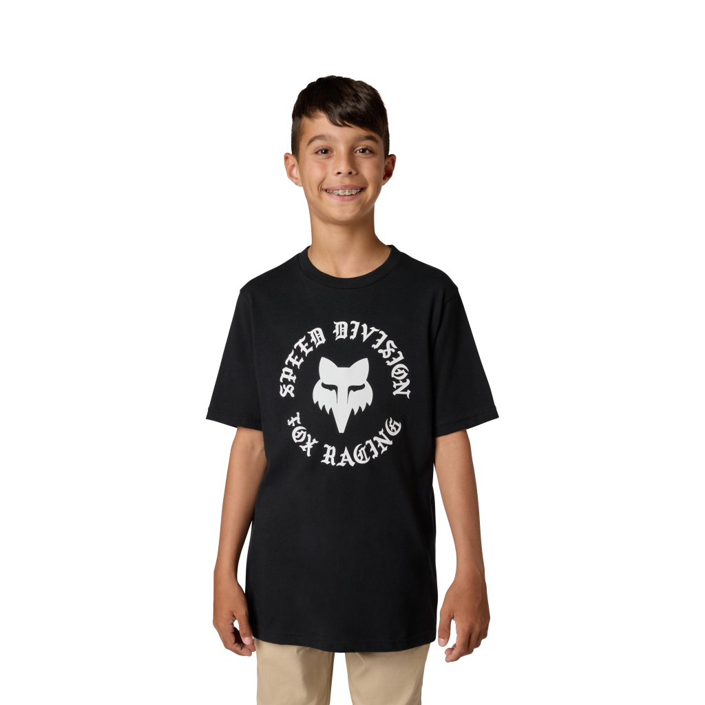Fox Racing Yth Badge Ss Tee in SCHWARZ