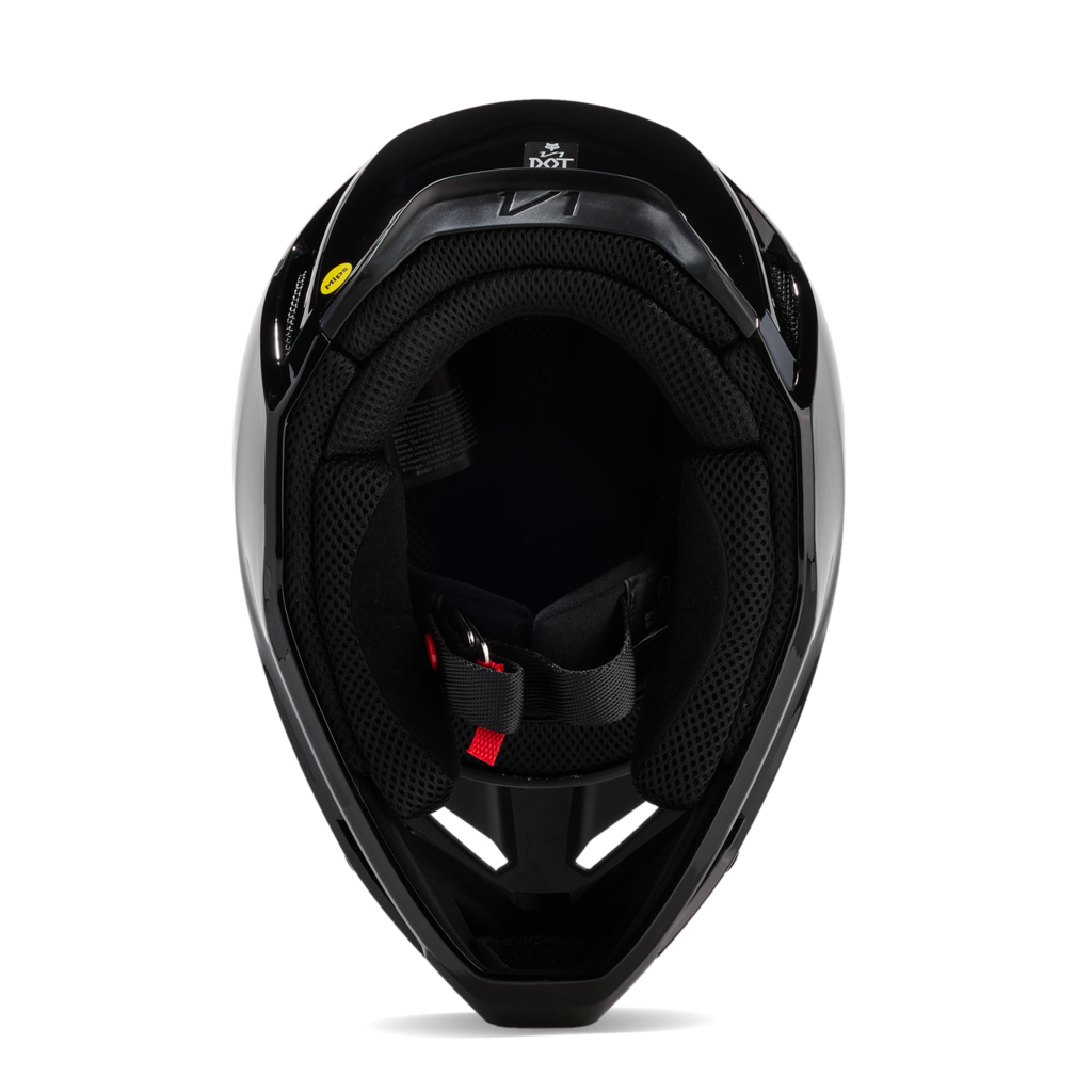 Fox Racing V1 Solid Motocross Helm in SCHWARZ