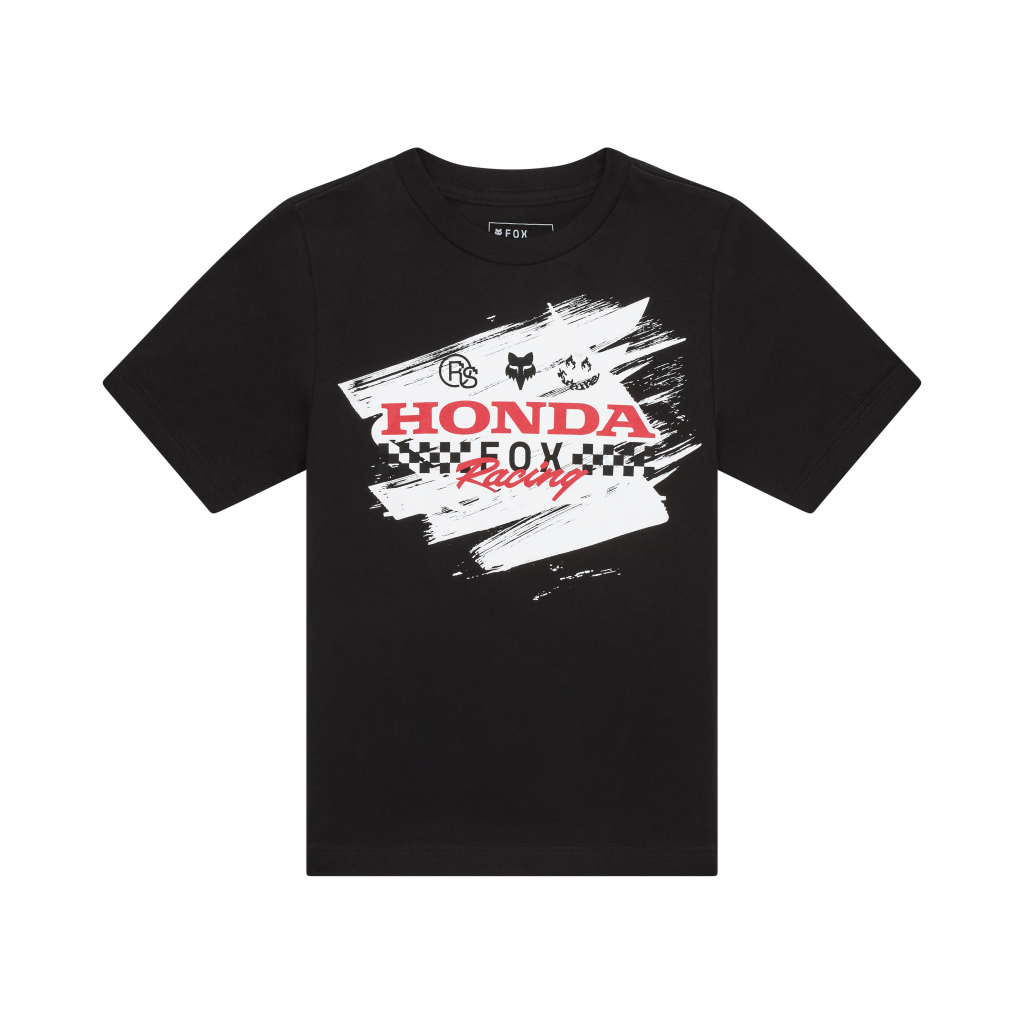 Fox Racing Yth Fox X Honda SS Tee in SCHWARZ