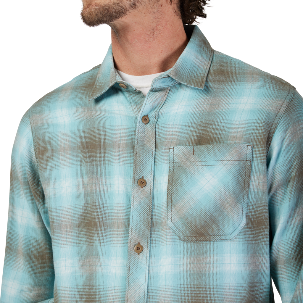 Fox Racing Survivalist Stretch Flannel in BLAU