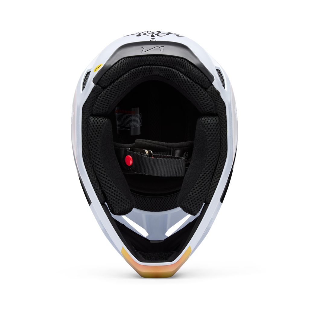 Fox Racing V1 Hello Future Motocross Helm in WEISS