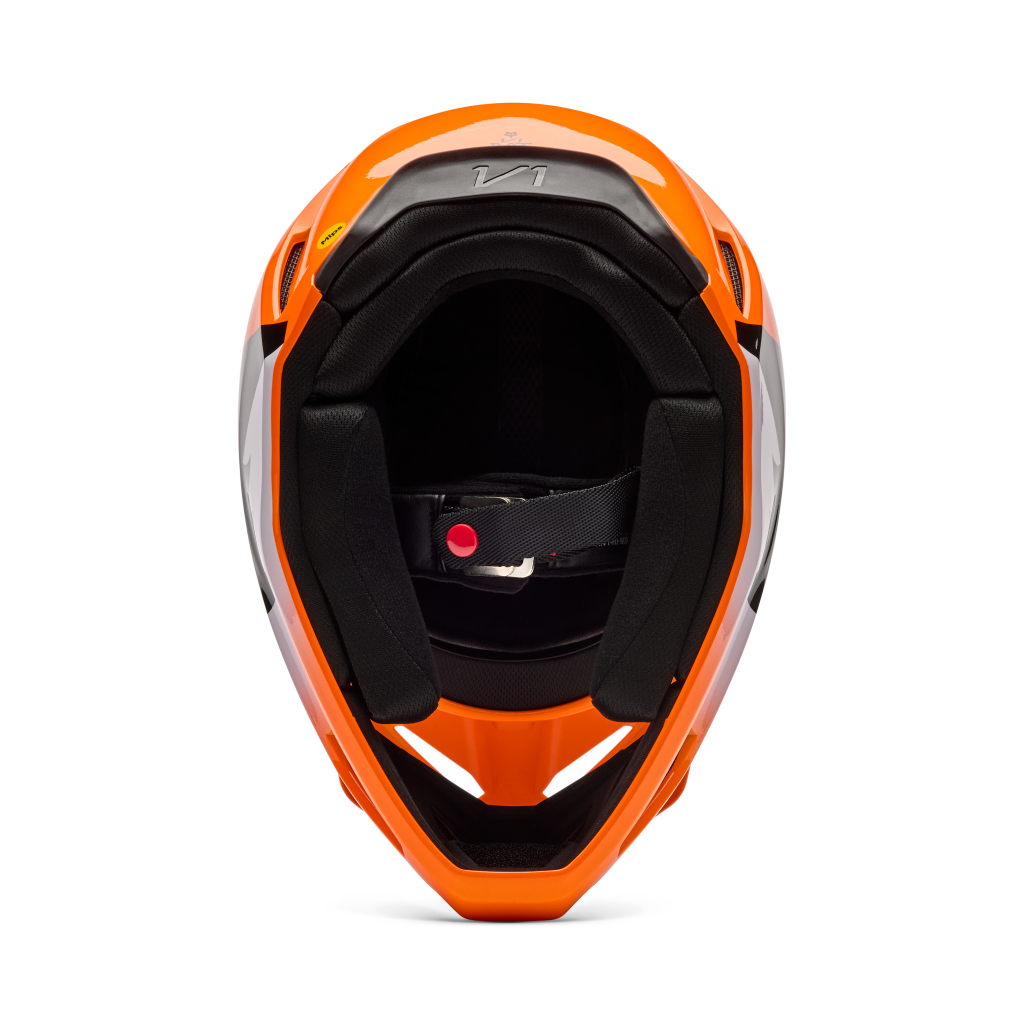 Fox Racing V1 Shield Motocross Helm in ORANGE