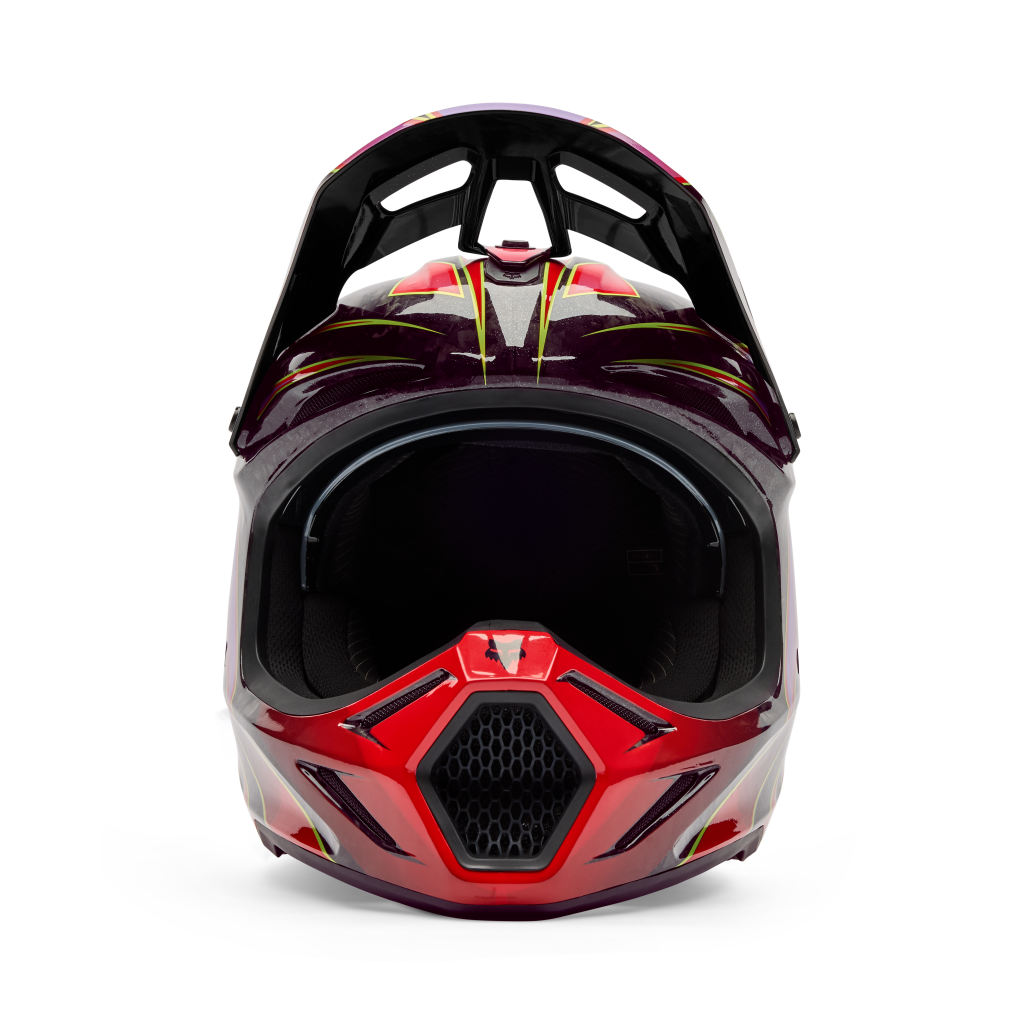 Fox Racing V3 RS Canvas Motocross Helm in ROT