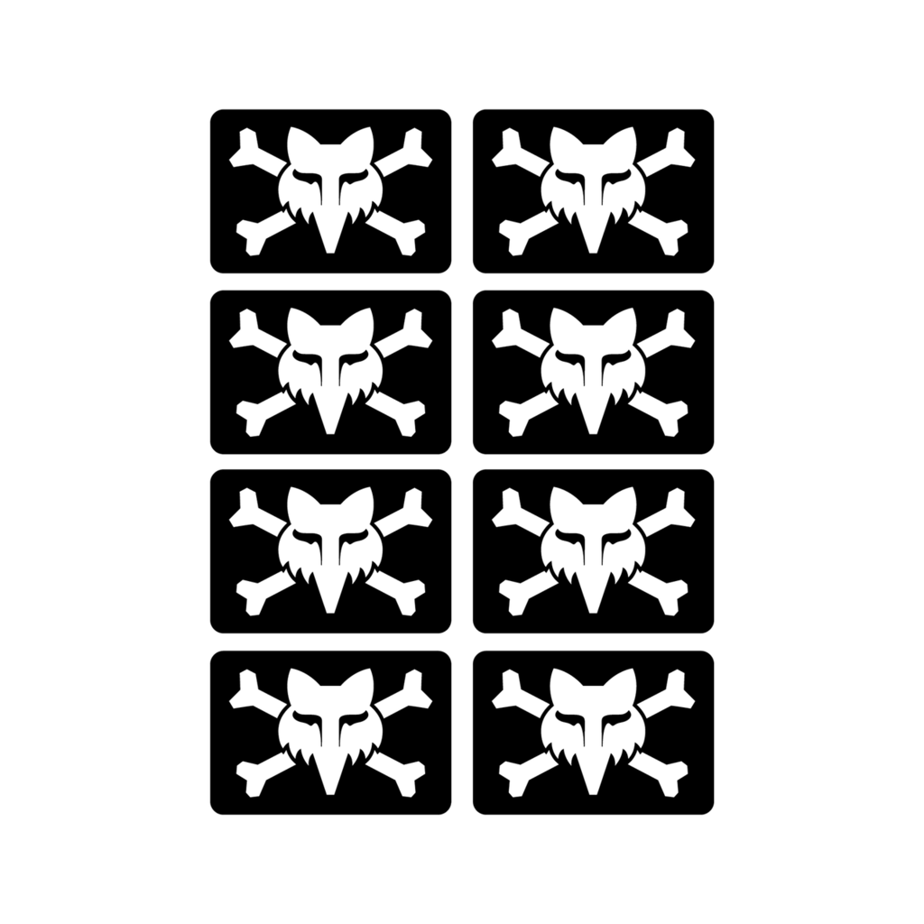 Fox Racing Victory Logo Pack in SCHWARZ