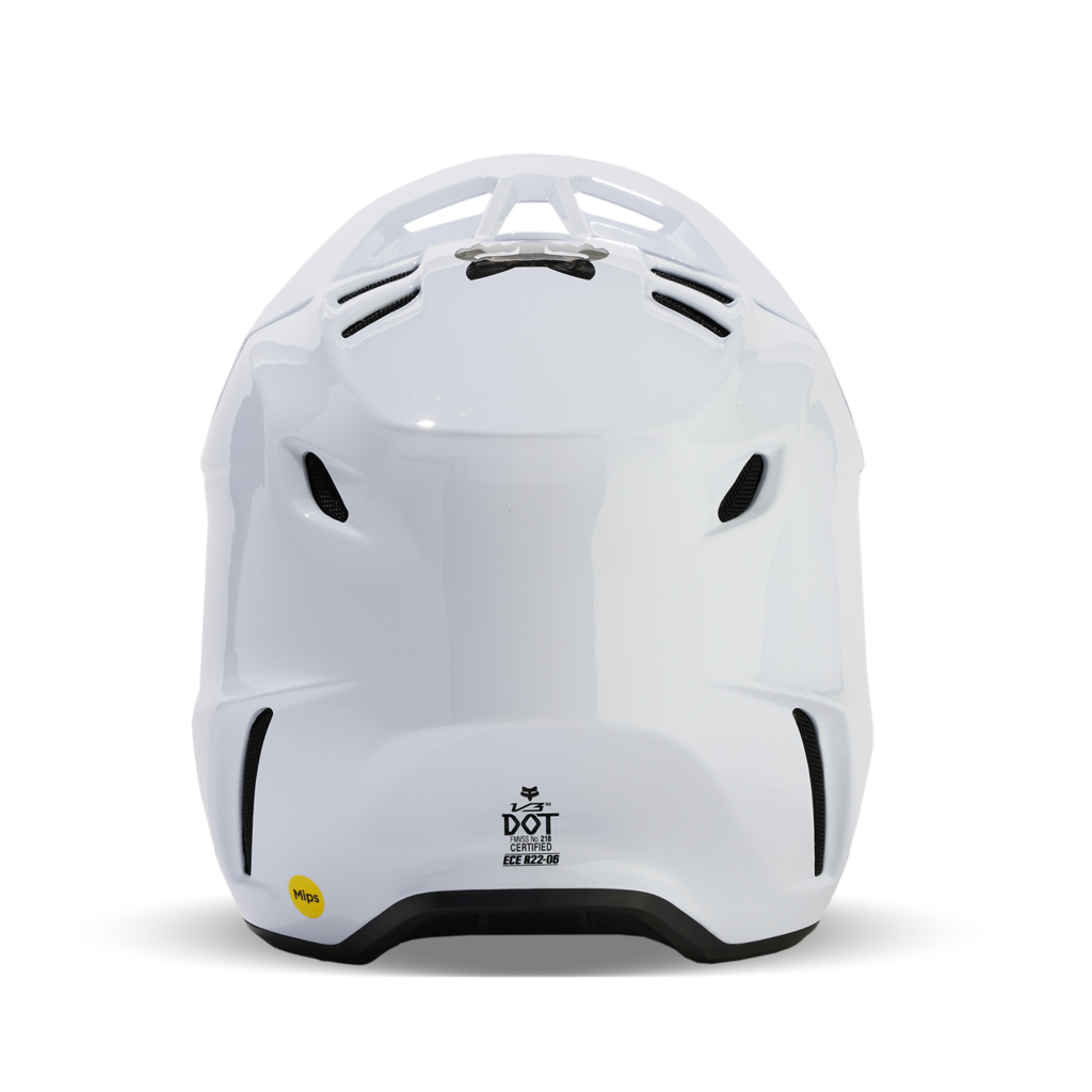 Fox Racing V3 RS Carbon Solid Motocross Helm in WEISS