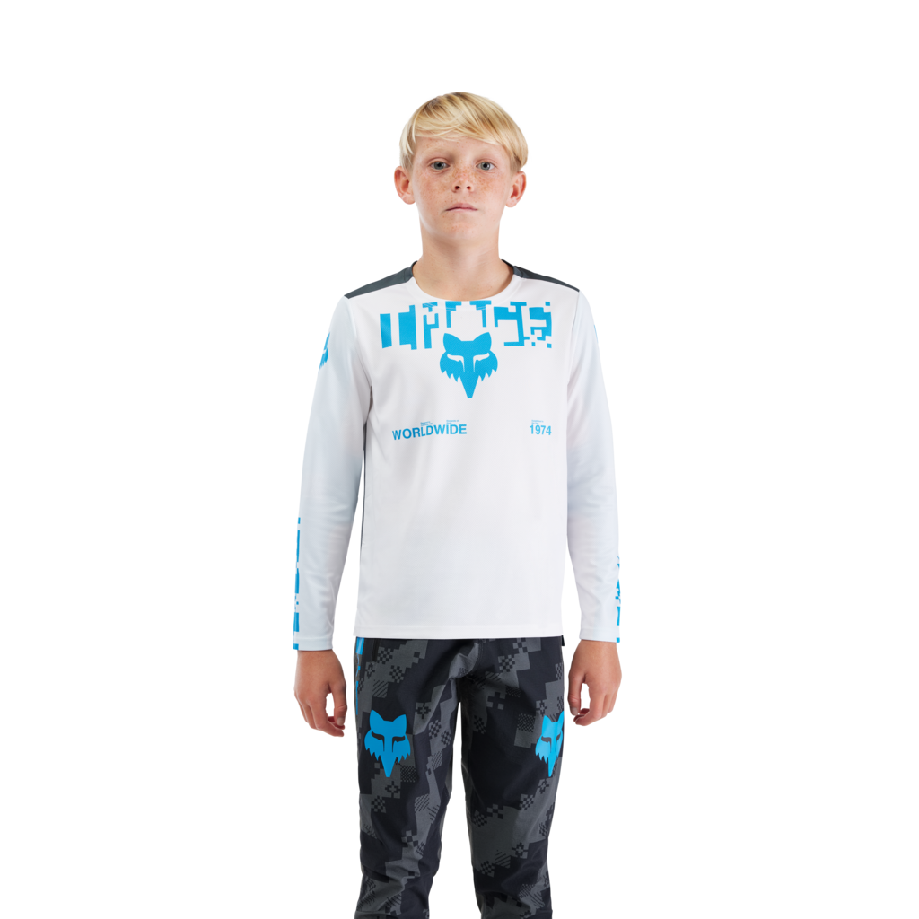 Fox Racing Yth Ranger LS Digi Image Trikot langarm in WEISS