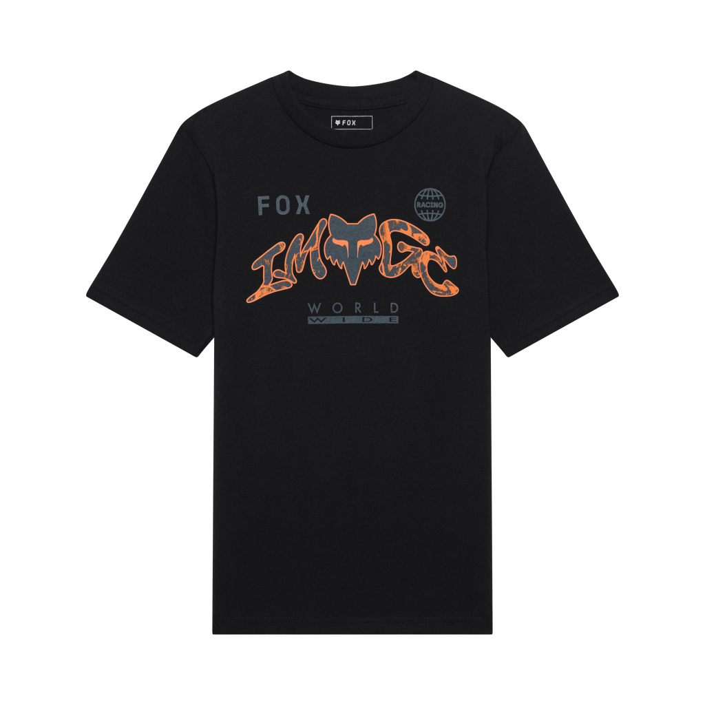 Fox Racing Yth Image Print Ss Tee in SCHWARZ