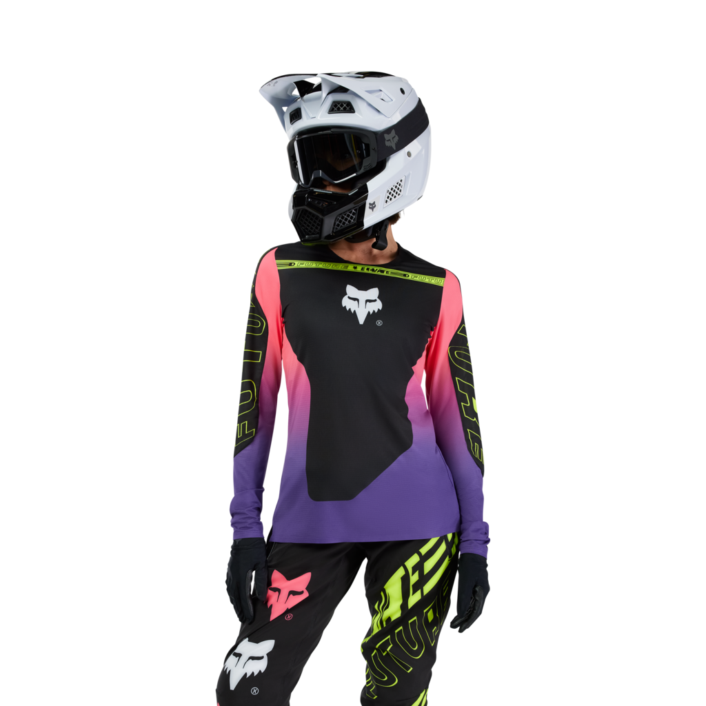 Fox Racing W Flexair LS Elevated Trikot langarm in SCHWARZ