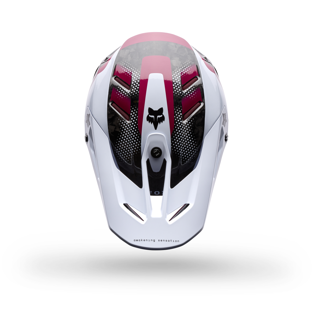 Fox Racing V3 Rs Tactile Helmet in WEISS
