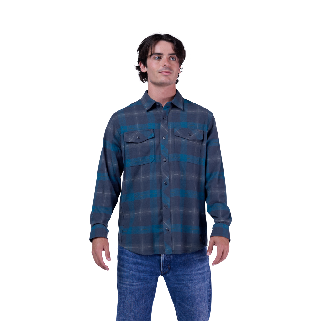 Fox Racing Survivalist Core Flannel LS in BLAU