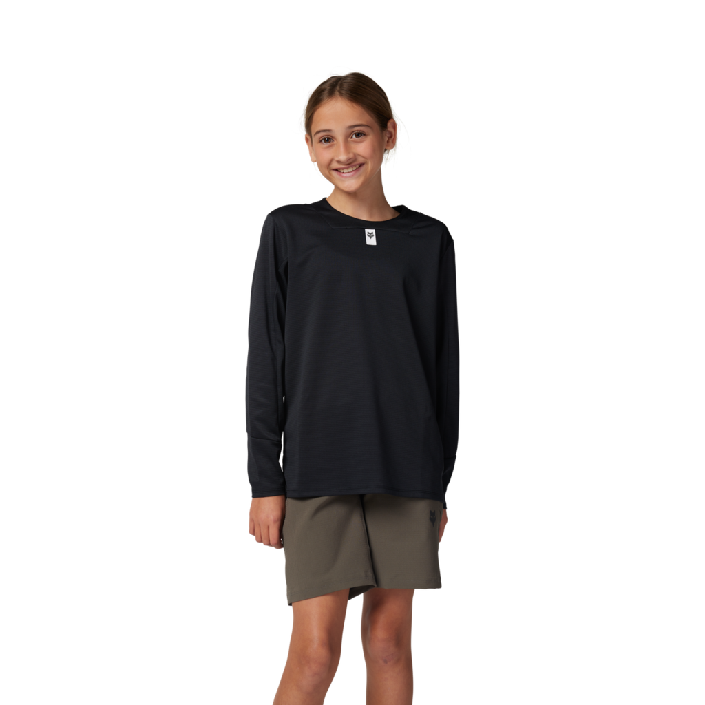 Fox Racing Yth Defend LS Trikot langarm in SCHWARZ