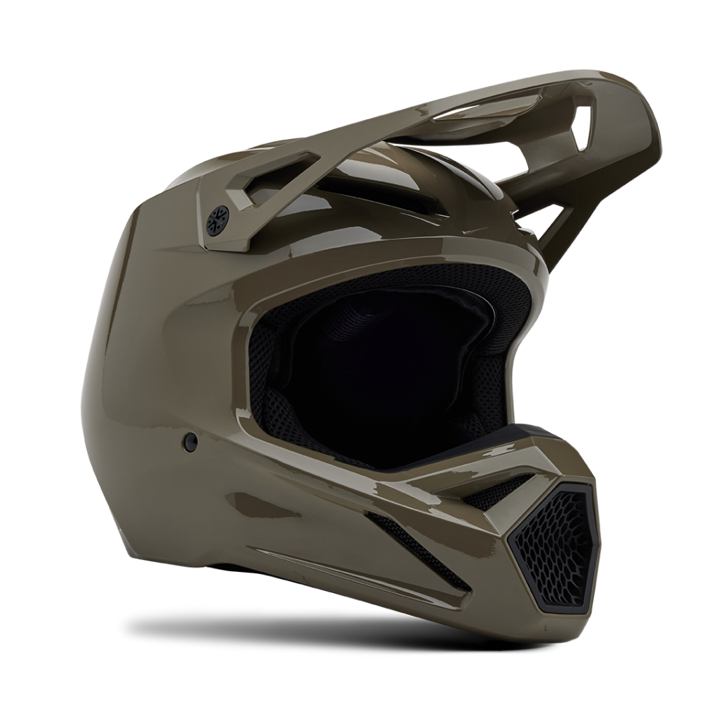 Fox Racing V1 Solid Motocross Helm in GRAU